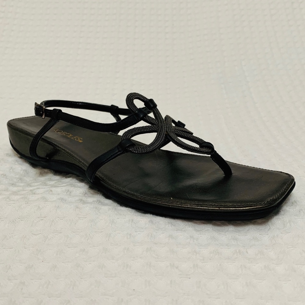 Aerosoles Comfort Flat Sandals Size 10 clover